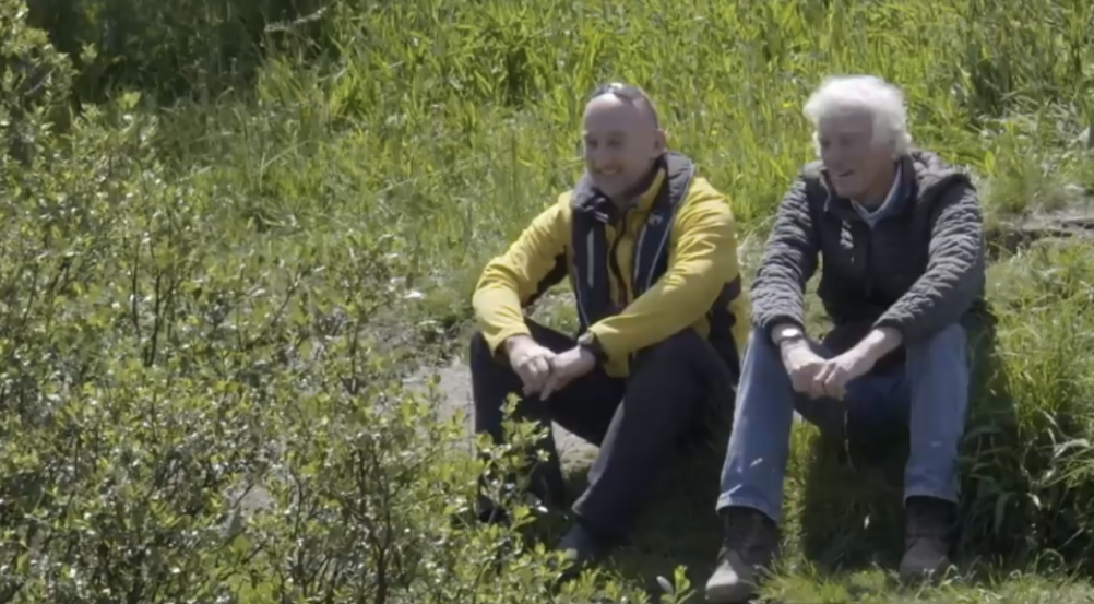 Roger Deakins and Lee Simpson on location for 1917 at the River Tees