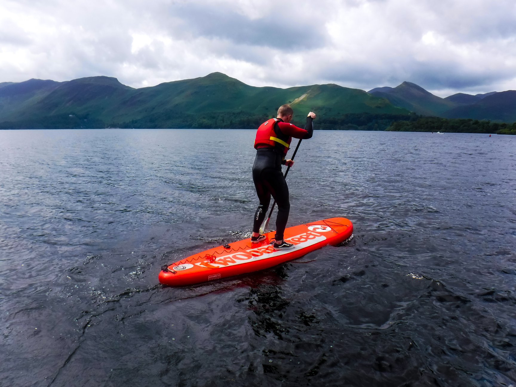Paddle boarding on Derwentwater