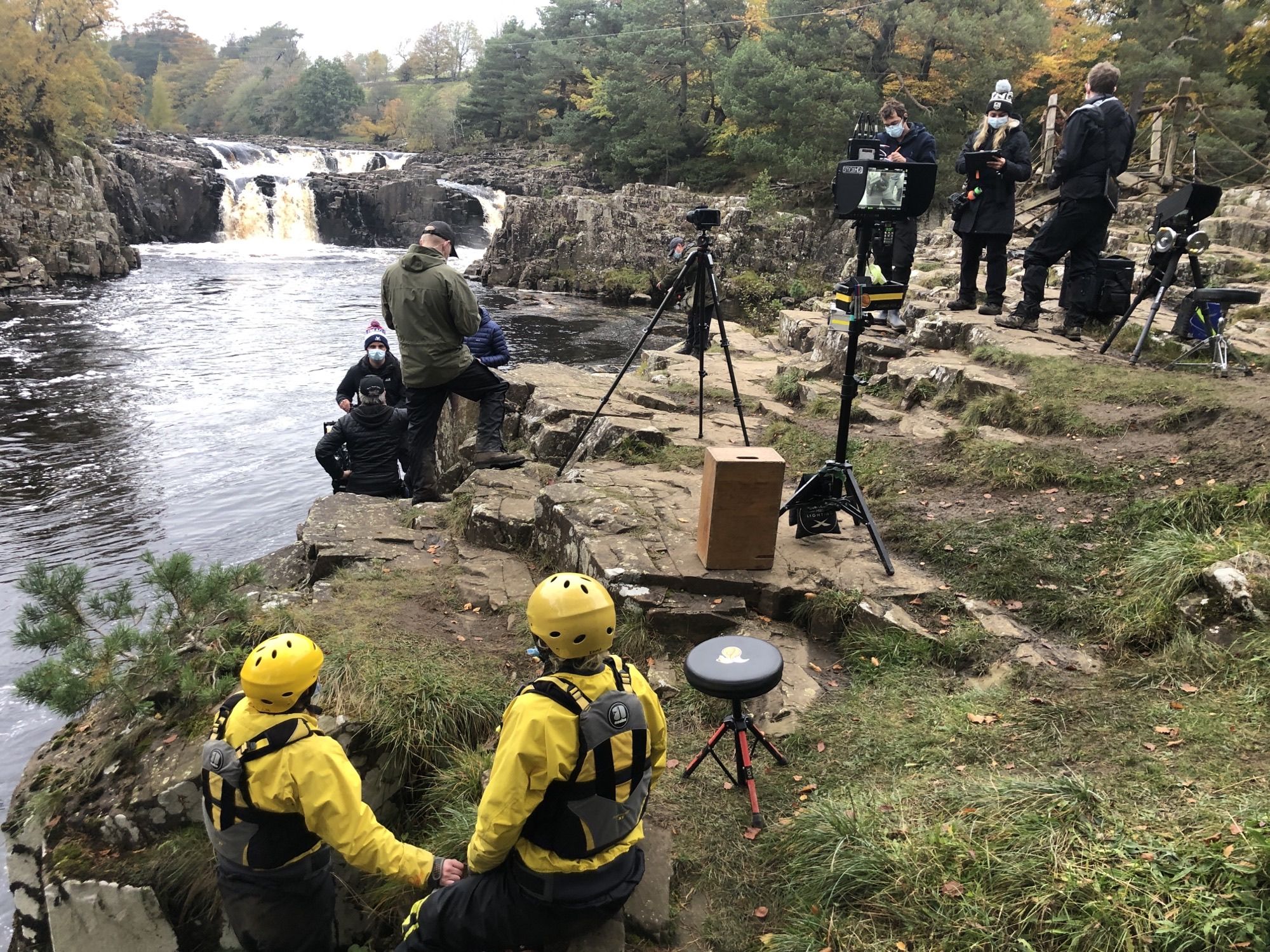 Filming The Witcher on the River Tees